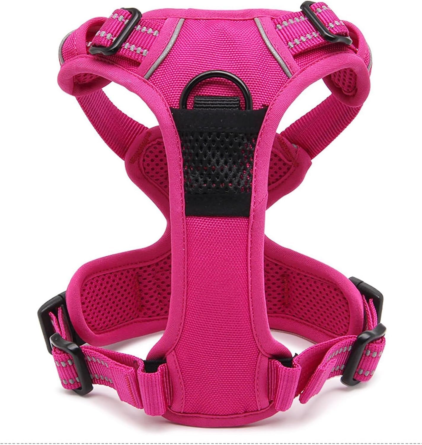 Truelove Adjustable No-Pull Dog Harness Reflective Pup Vest Harnesses Comfortable Control Brilliant Colors Tlh5651(Fushcia,Xs)